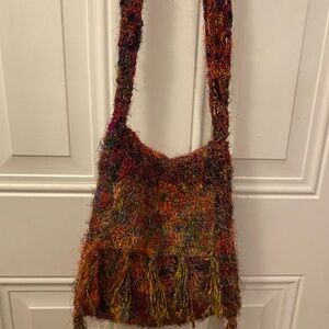 Colorful Textured Shoulder Bag
